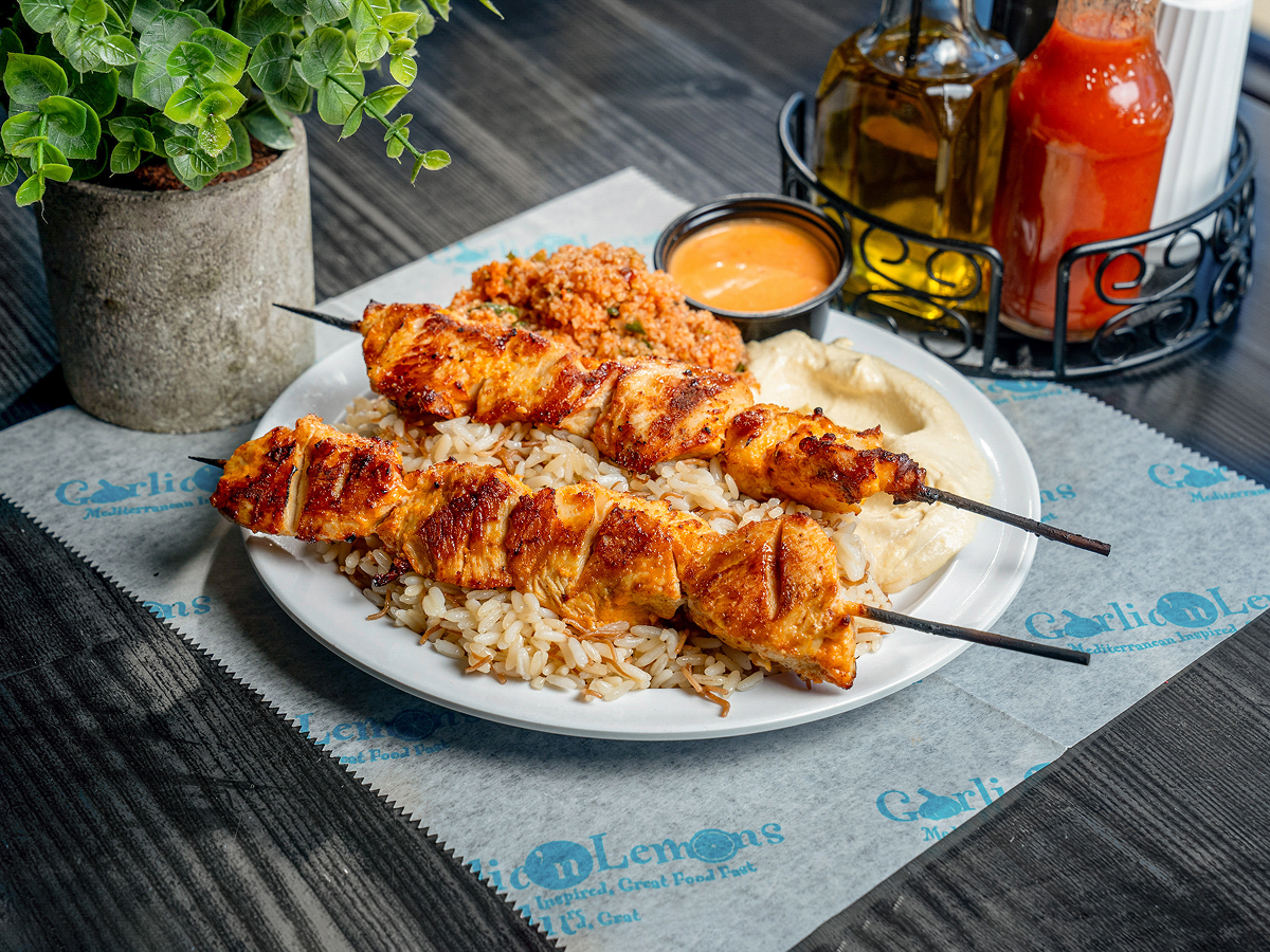 Spicy Chicken Kebab Plate