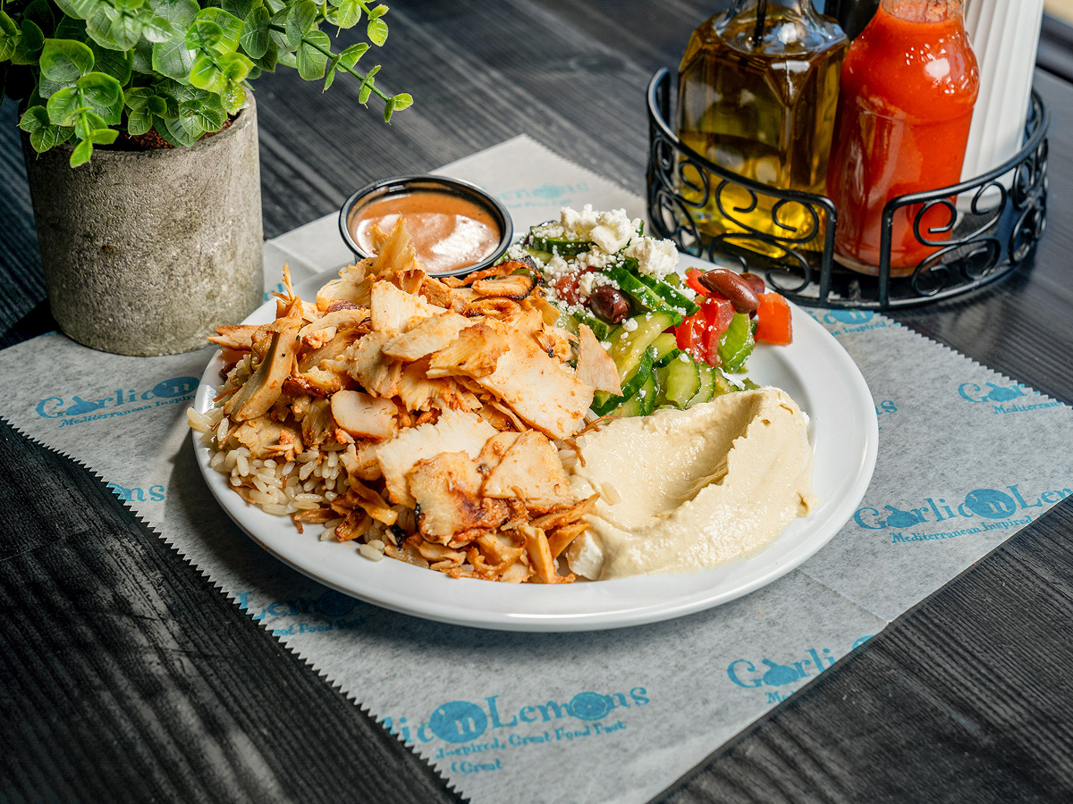 Spicy Chicken Shawarma Plate